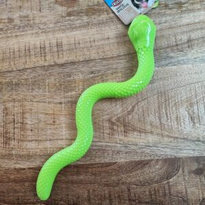 snake-jouet-chien-vert-patee-friandise-occupation