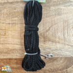 Laisse de suivi ronde Trixie 15 mètres noire pour chien
