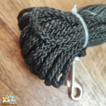 Laisse de suivi ronde Trixie 15 mètres noire pour chien