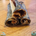 Peau de saumon avec viande naturelle pour chien – friandise poisson