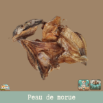 peau de morue séchés, friandise naturelle pour chien