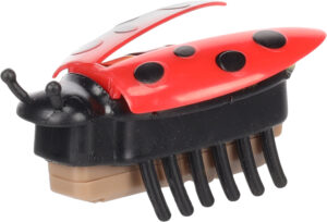 Le jouet Spredda Coccinelle rouge en plastique, vibrant et sonore pour chats.