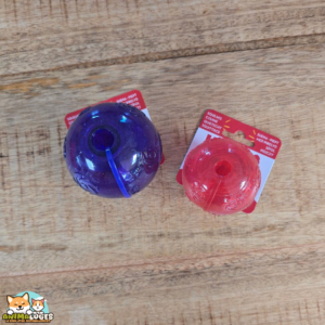 Balle Squeezz KONG rebondissante avec couinement pour chien