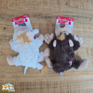 Jouet KONG Cozie Naturals en peluche pour chien Singe Caribou ou Mouton