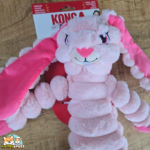 Jouet pour chien KONG Shakers en forme de grand lapin rose clair XL