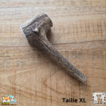 Bois de cerf entier naturel pour chien – mastication longue durée