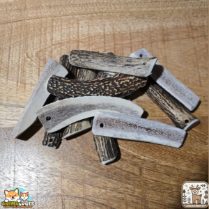 Bois de cerf tranché naturel pour chien – friandise à mâcher