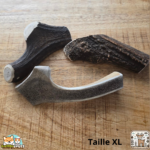 Bois de cerf tranché naturel pour chien – friandise à mâcher