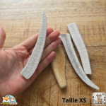 Bois de cerf tranché naturel pour chien – friandise à mâcher