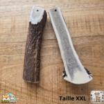 Bois de cerf tranché naturel pour chien – friandise à mâcher