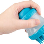 Brosse Flamingo Hilda de massage et nettoyage 2-en-1 pour chien