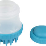 Brosse Flamingo Hilda de massage et nettoyage 2-en-1 pour chien