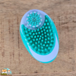 Brosse Flamingo Margo 2-en-1 de massage et nettoyage pour chien