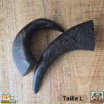 Corne de buffle pleine naturelle pour chien – friandise à mâcher longue durée