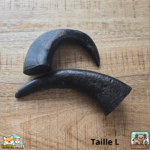 Corne de buffle pleine naturelle pour chien – friandise à mâcher longue durée