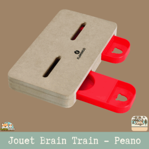 Jouet Brain Train Peano en MDF pour stimulation mentale des chiens.