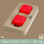 Jouet Brain Train Turing en MDF pour stimulation mentale des chiens.
