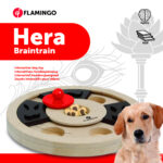 Jouet interactif Brain Train Hera en MDF pour stimulation mentale des chiens.