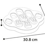 Jouet Brain Train Sherlock Clyde pour chien, avec plusieurs compartiments à friandises et ventouses antidérapantes.