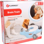 Jouet Brain Train Sherlock Patte Cliff pour chien, avec plusieurs compartiments à friandises et fond antidérapant.