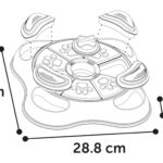 Jouet Brain Train Sherlock Patte Cliff pour chien, avec plusieurs compartiments à friandises et fond antidérapant.