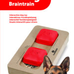 Jouet Brain Train Turing en MDF pour stimulation mentale des chiens.