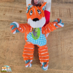 KONG Knots Floppy Renard orange avec corde pour chien