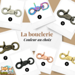 Laisse en sangle enduite personnalisée pour petits chiens et chiots, disponible en plusieurs couleurs et boucleries.