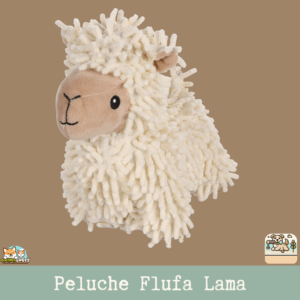 Le jouet Flufa Lama en peluche avec finition en chenille, avec un couineur intégré pour chien.