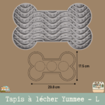 Tapis à lécher Yummee en silicone avec ventouses, parfait pour chiens et chiots