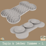 Tapis à lécher Yummee en silicone avec ventouses, parfait pour chiens et chiots