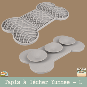 Tapis à lécher Yummee en silicone avec ventouses, parfait pour chiens et chiots