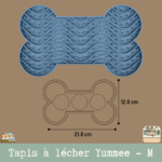 Tapis à lécher Yummee en silicone avec ventouses, parfait pour chiens et chiots