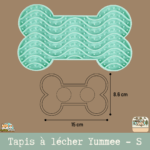 Tapis à lécher Yummee en silicone avec ventouses, parfait pour chiens et chiots