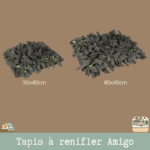 Tapis à renifler Amigo pour chien et chat, en textile avec compartiments pour friandises.