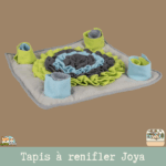 Tapis à renifler Joya en textile avec compartiments pour cacher des friandises.