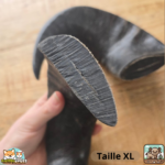 Corne de buffle pleine naturelle pour chien – friandise à mâcher longue durée