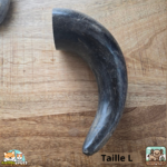 Corne de buffle creuse naturelle pour chien – friandise