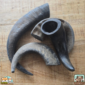 Corne de buffle creuse naturelle pour chien – friandise