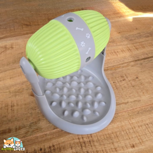 Flamingo Bent distributeur de friandises interactif pour chien et chat vert lime
