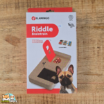 Flamingo Brain Train Riddle jeu d'intelligence pour chien en MDF 22 x 12 cm