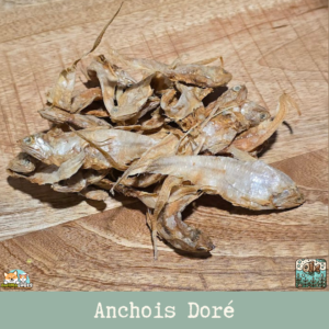 Anchois doré, une friandises naturelles pour chien ou chat, appétante et riche en oméga-3