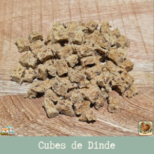 Petit Cube de dinde, friandises idéale pour le dressage et l'éducation