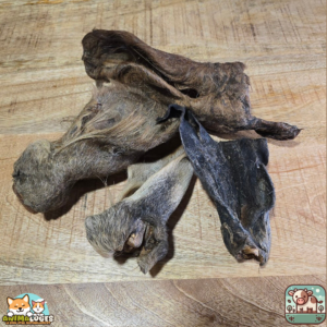 Oreilles de bœuf avec poils naturelles pour chien – friandises à mâcher
