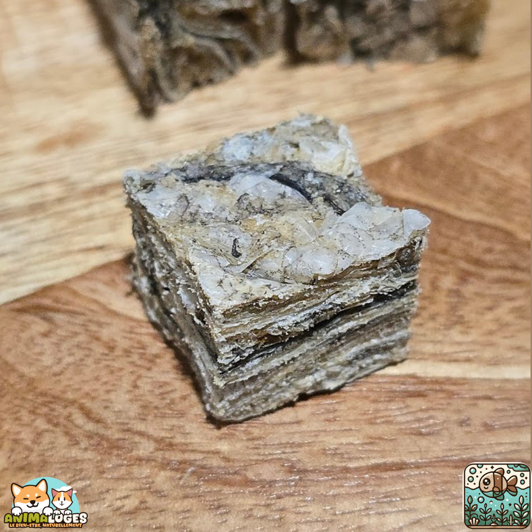 Cubes de peau de morue naturels pour chien – friandises poisson