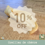 Des oreilles de chèvre naturelle sans poil, idéale pour la mastication et l’hygiène dentaire des chiens.