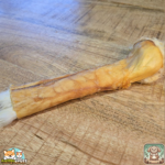 Peaux de lapin avec poils roulées naturelles pour chien – friandise à mâcher