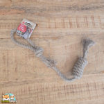 Jouet corde à tirer Flamingo Kush Twist en chanvre avec 2 nœuds pour chien
