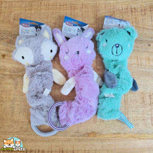 Trixie Junior Jouet Pendant 33 cm en peluche avec tissu craquant pour chiot