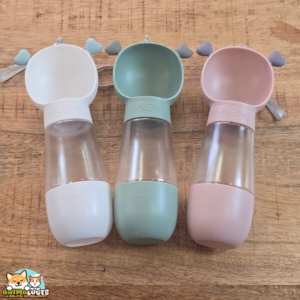 bouteille d'eau portable pour chien avec gamelle intégrée